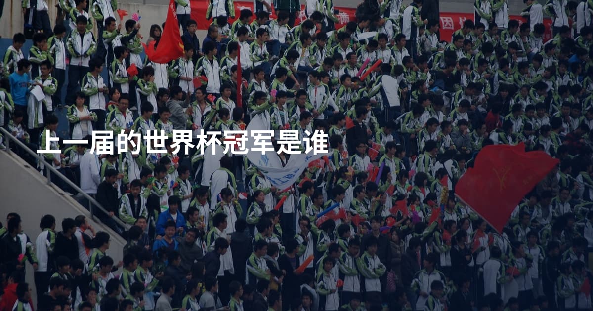 上一届的世界杯冠军是谁