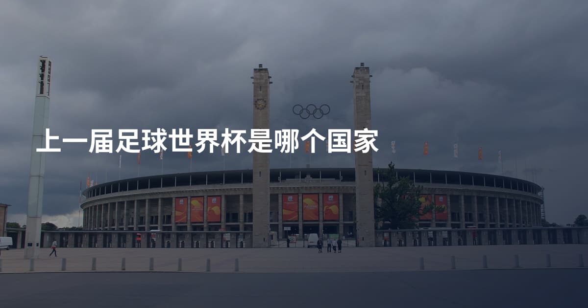 上一届足球世界杯是哪个国家