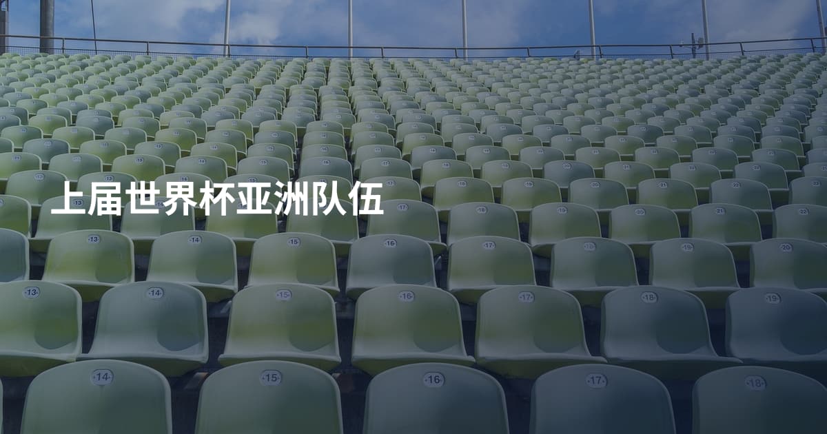 上届世界杯亚洲队伍