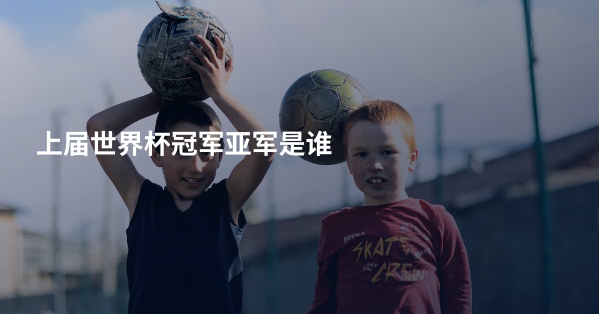 上届世界杯冠军亚军是谁