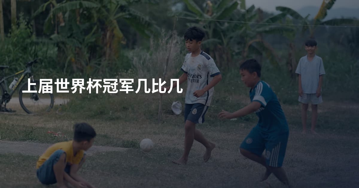 上届世界杯冠军几比几