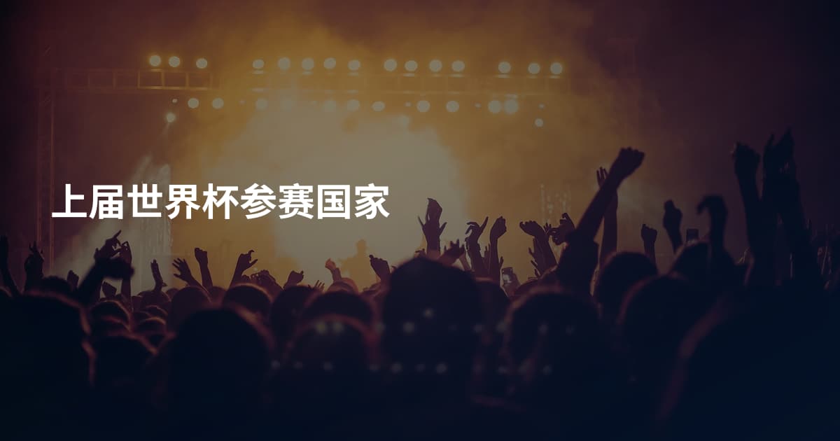 上届世界杯参赛国家