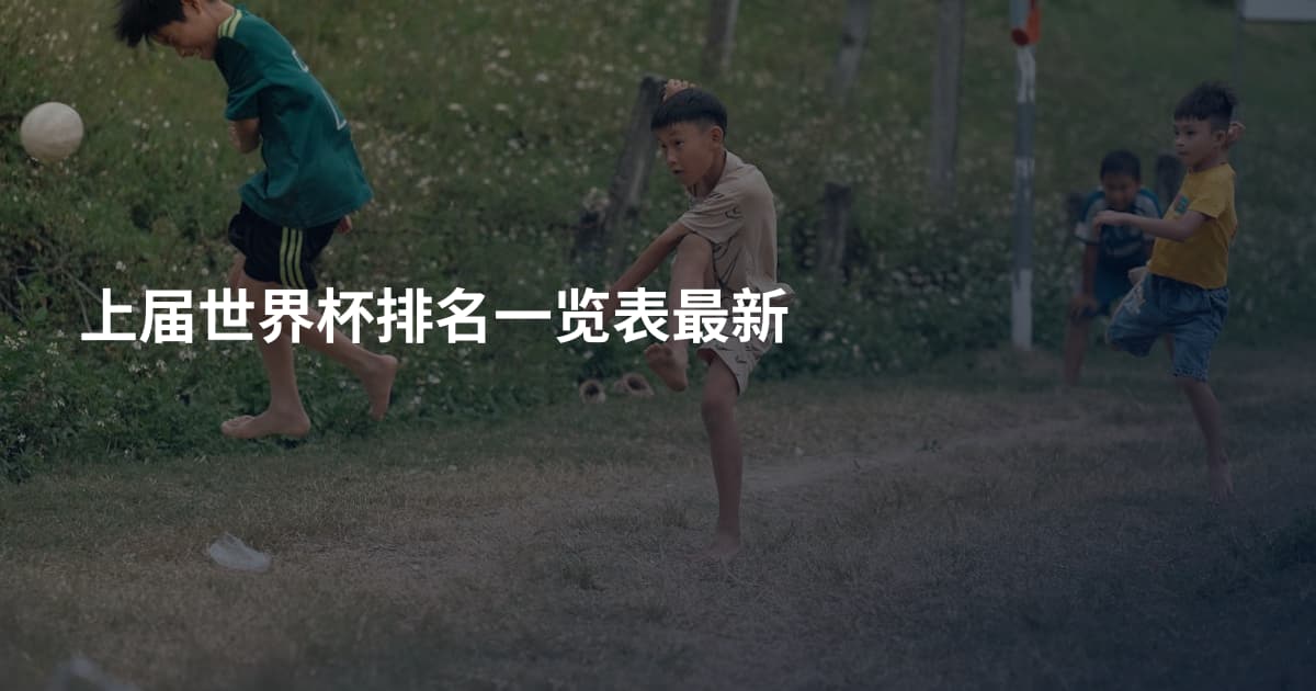 上届世界杯排名一览表最新