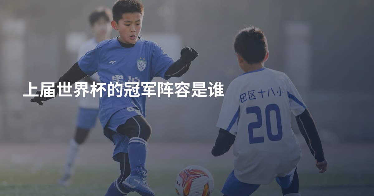 上届世界杯的冠军阵容是谁