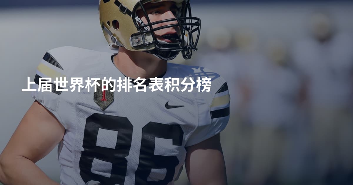 上届世界杯的排名表积分榜