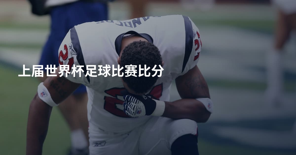 上届世界杯足球比赛比分