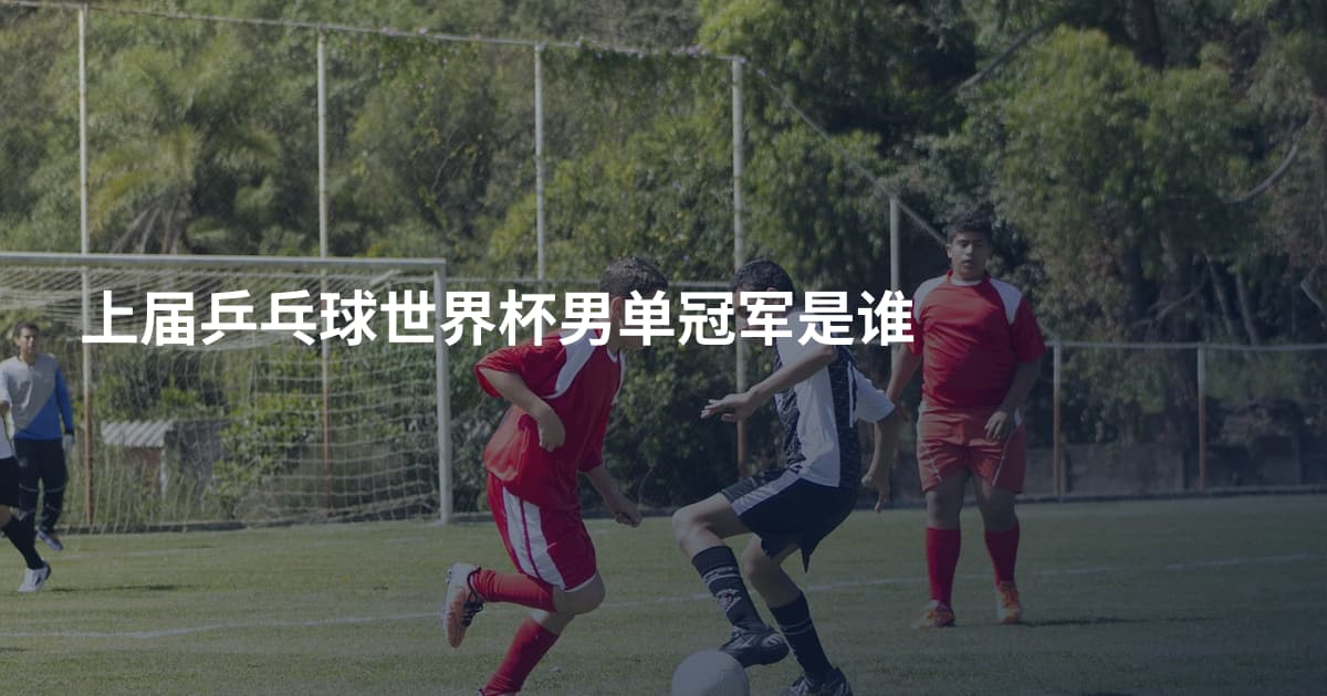 上届乒乓球世界杯男单冠军是谁