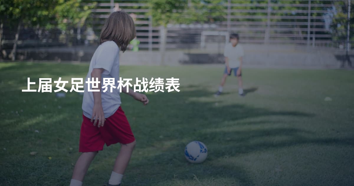 上届女足世界杯战绩表