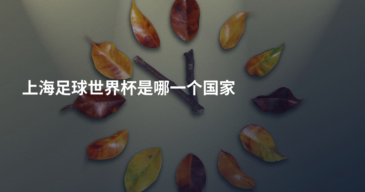 上海足球世界杯是哪一个国家