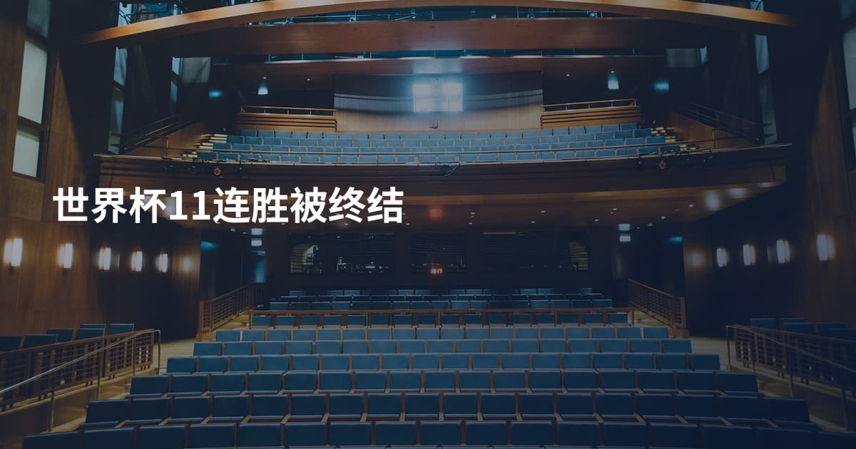 世界杯11连胜被终结