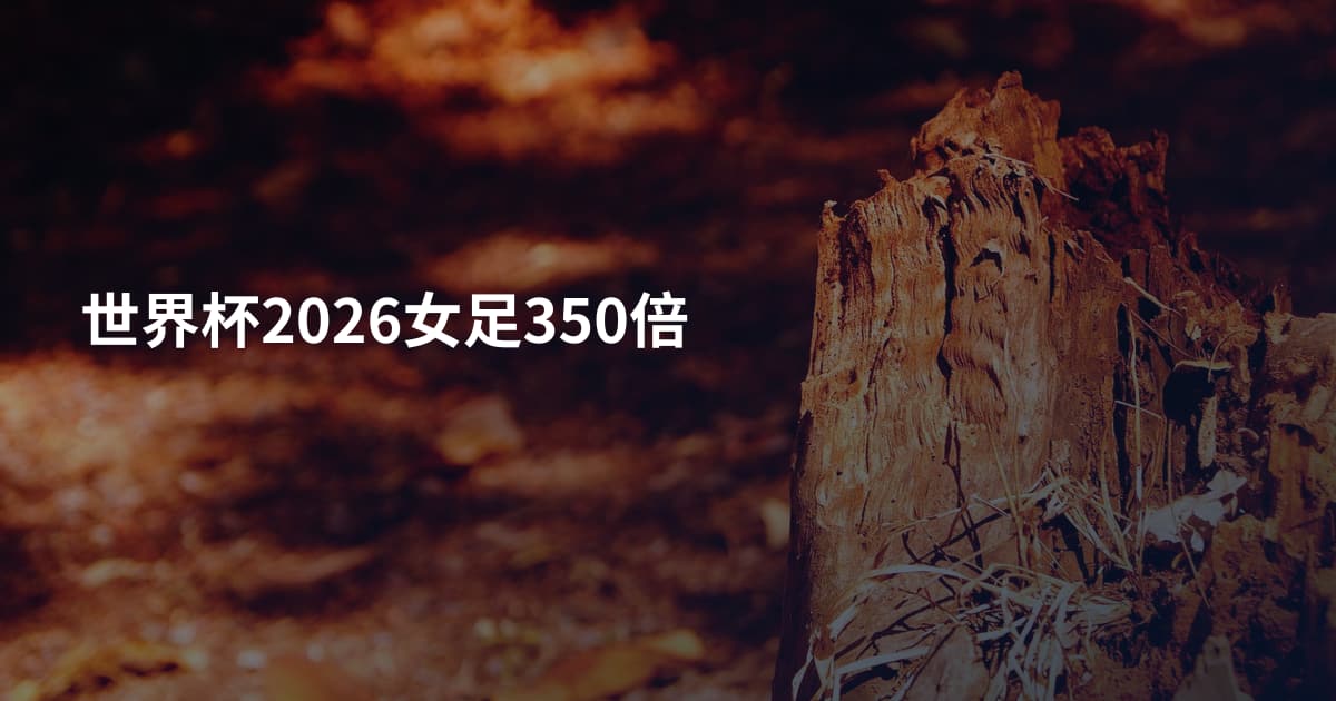 世界杯2026女足350倍