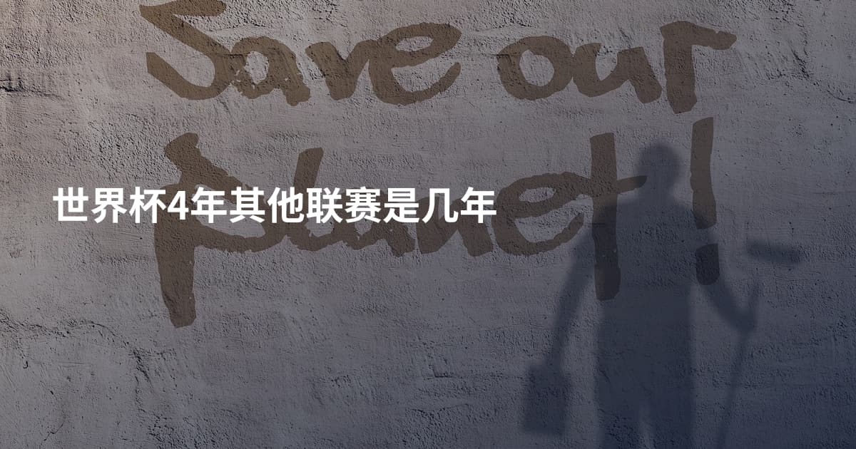 世界杯4年其他联赛是几年