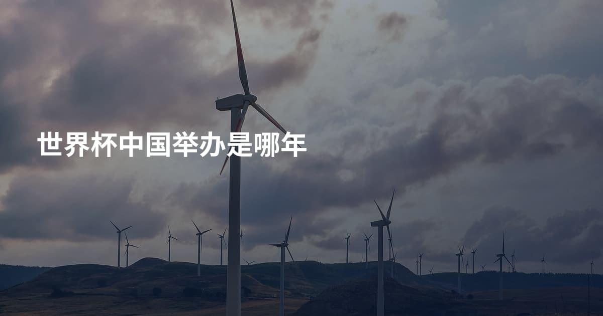 世界杯中国举办是哪年