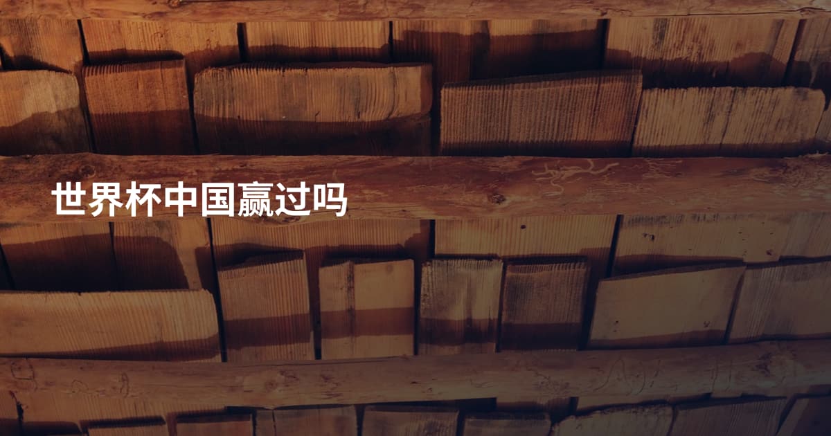 世界杯中国赢过吗