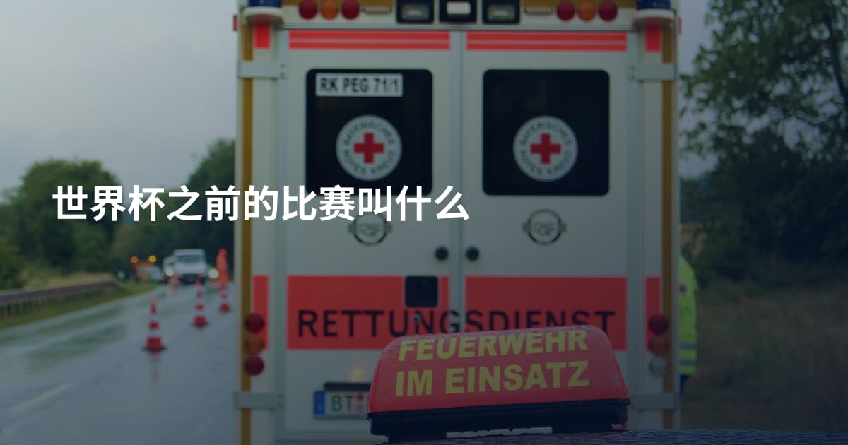 世界杯之前的比赛叫什么