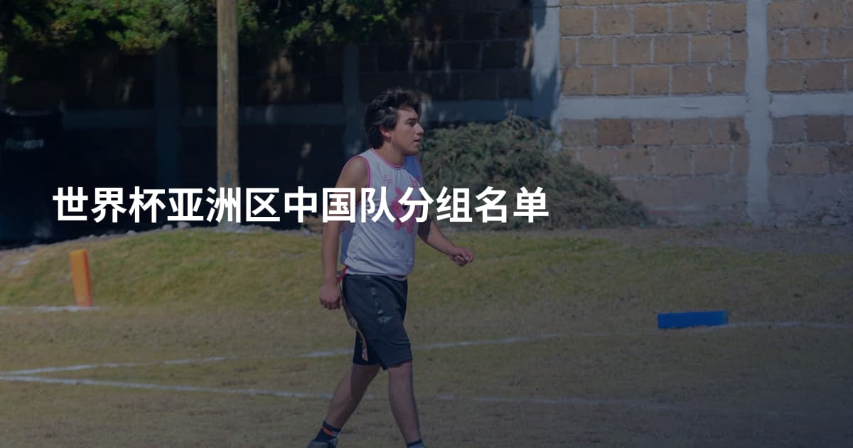 世界杯亚洲区中国队分组名单