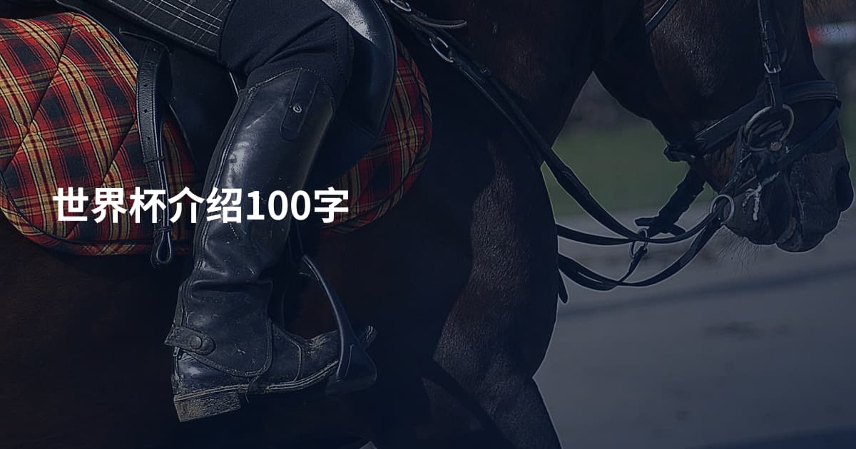 世界杯介绍100字