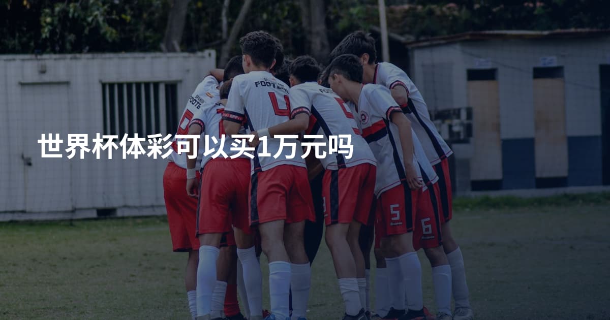 世界杯体彩可以买1万元吗