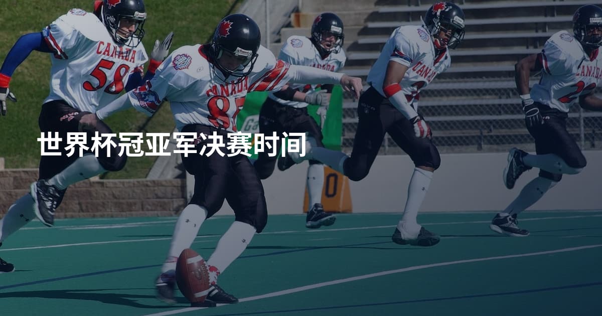 世界杯冠亚军决赛时间