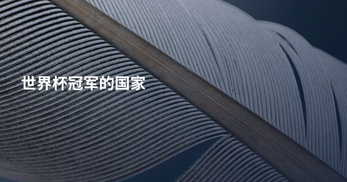 世界杯冠军的国家