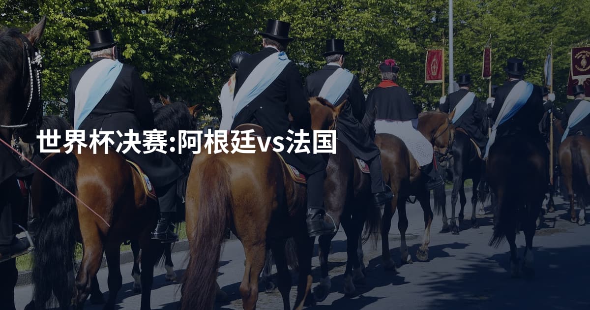 世界杯决赛:阿根廷vs法国
