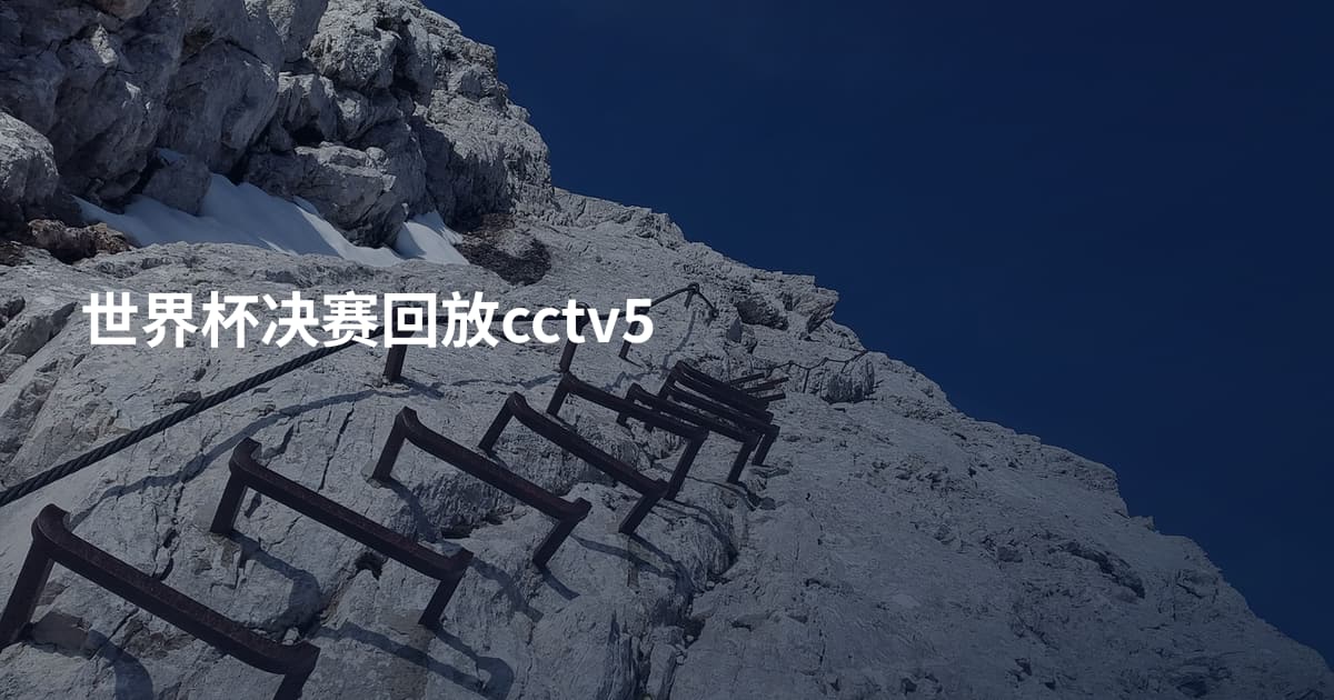 世界杯决赛回放cctv5