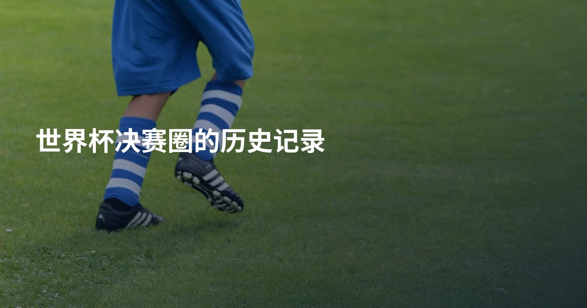 世界杯决赛圈的历史记录