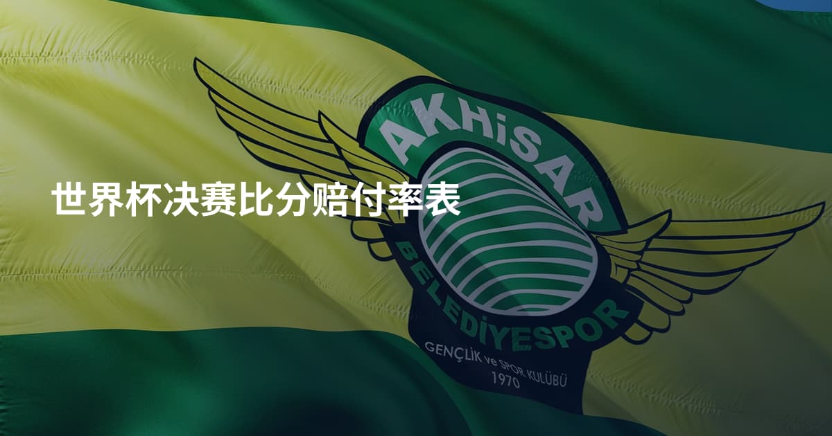 世界杯决赛比分赔付率表