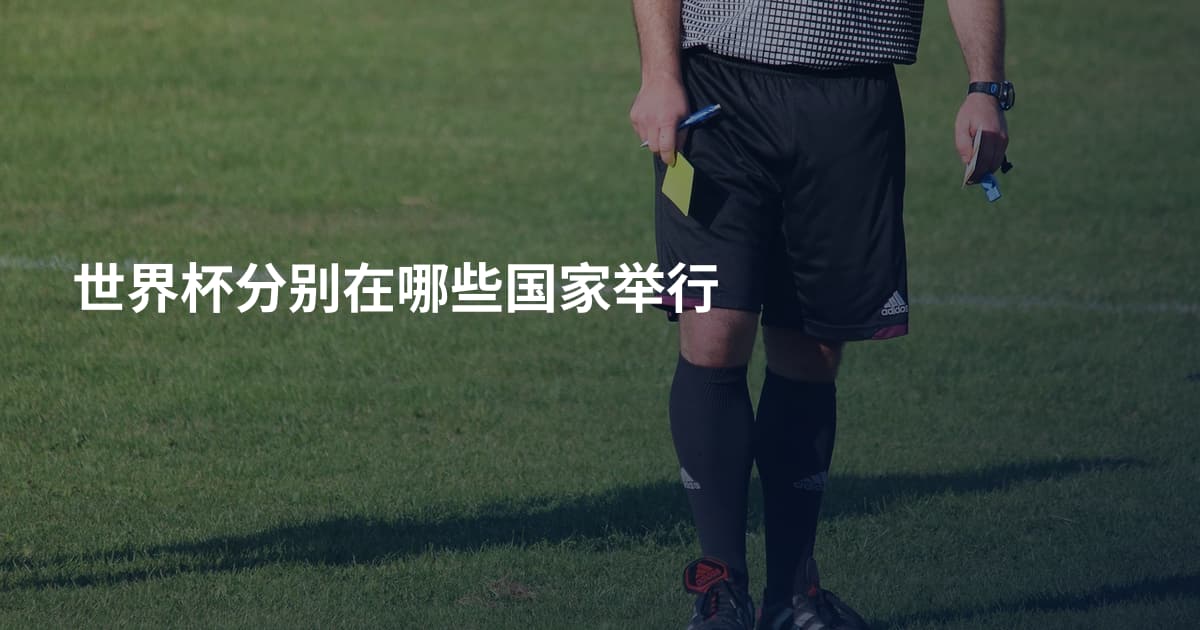 世界杯分别在哪些国家举行