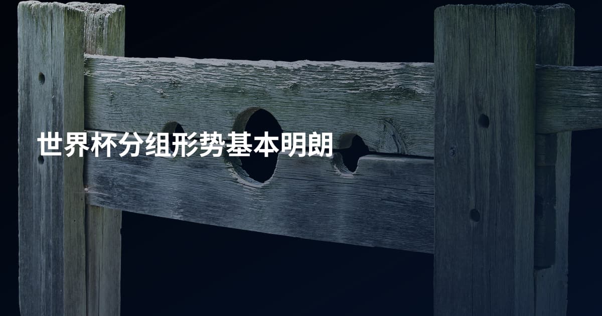 世界杯分组形势基本明朗