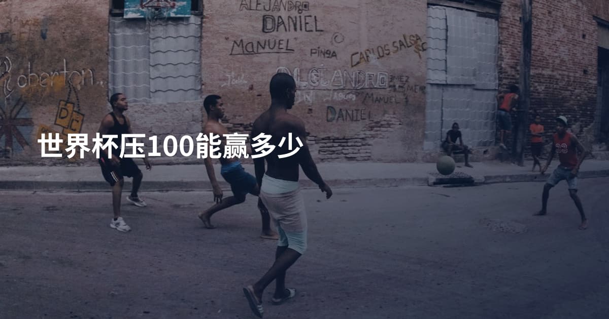 世界杯压100能赢多少