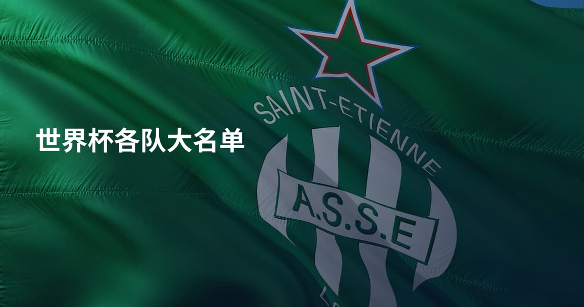 世界杯各队大名单