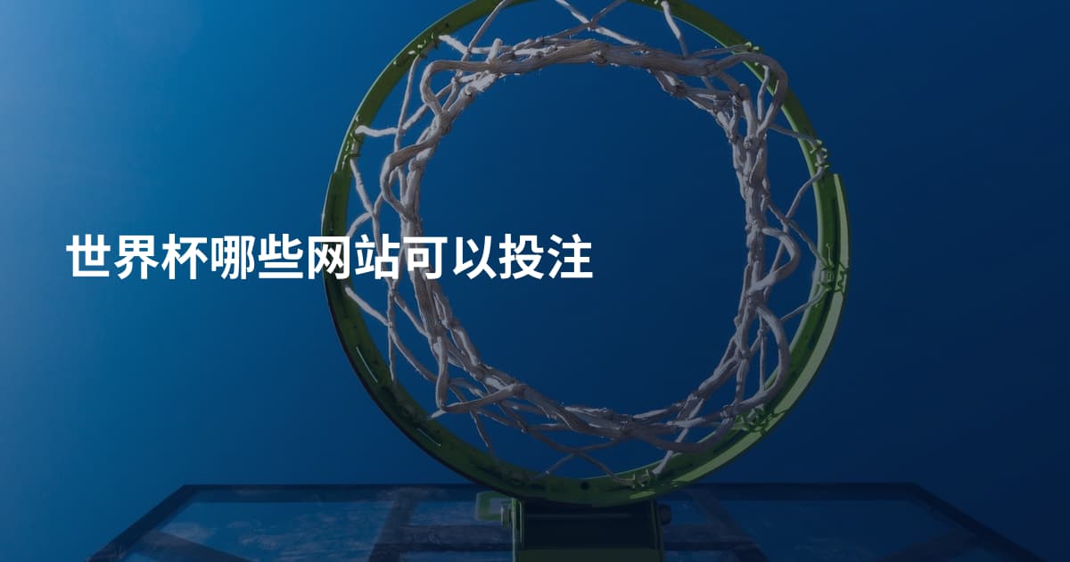世界杯哪些网站可以投注