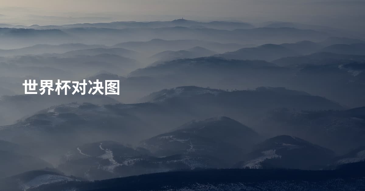 世界杯对决图