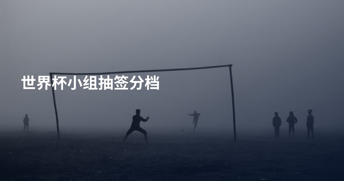 世界杯小组抽签分档