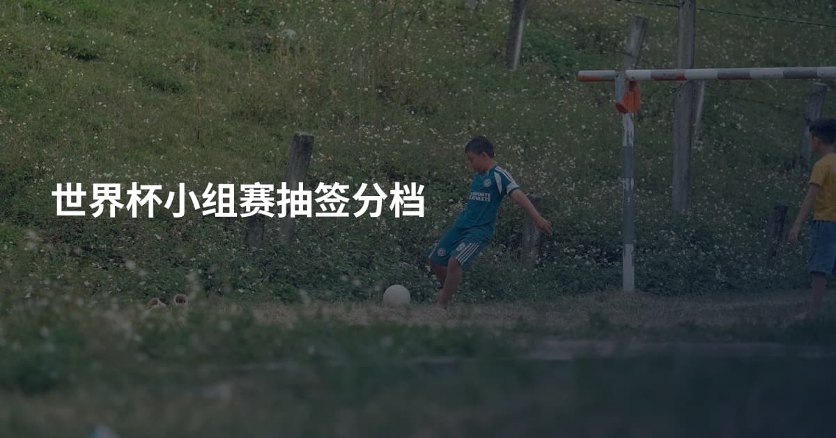 世界杯小组赛抽签分档