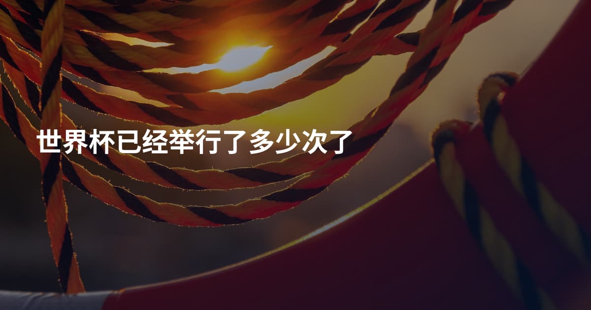 世界杯已经举行了多少次了
