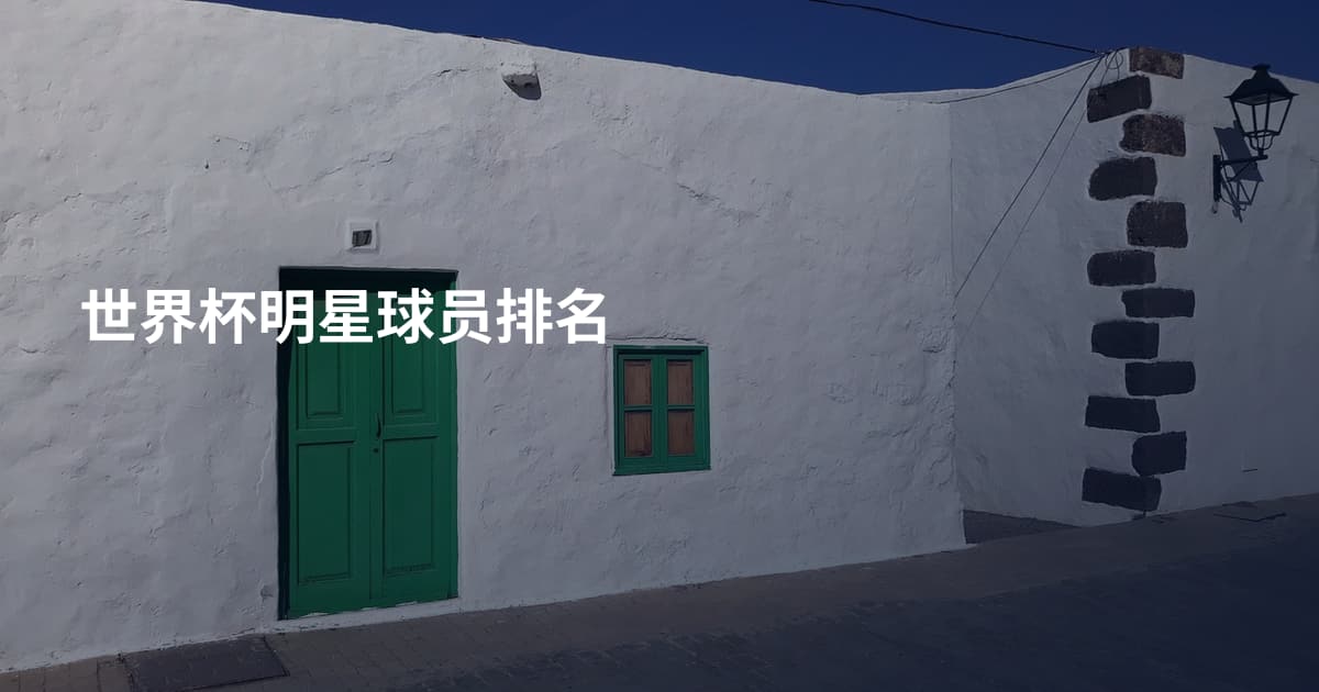 世界杯明星球员排名
