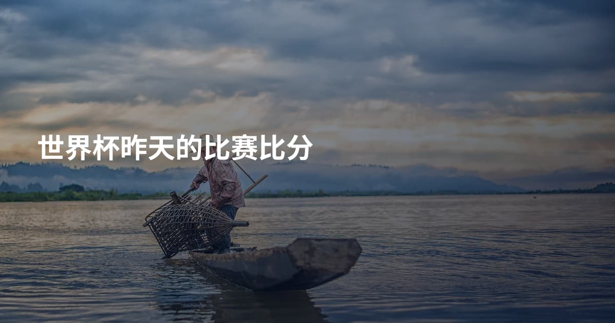 世界杯昨天的比赛比分