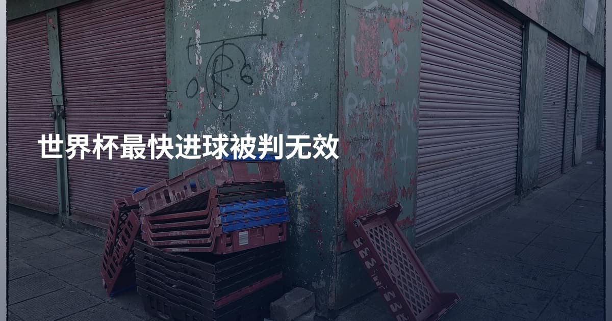 世界杯最快进球被判无效