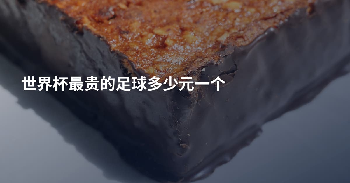 世界杯最贵的足球多少元一个