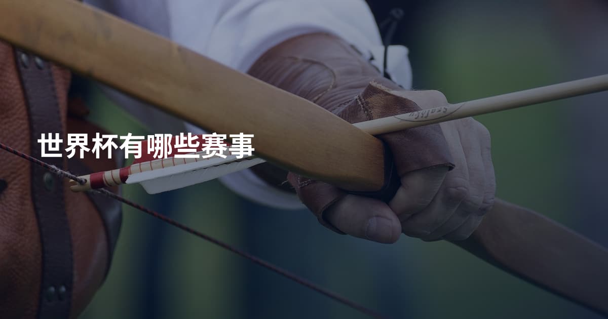 世界杯有哪些赛事