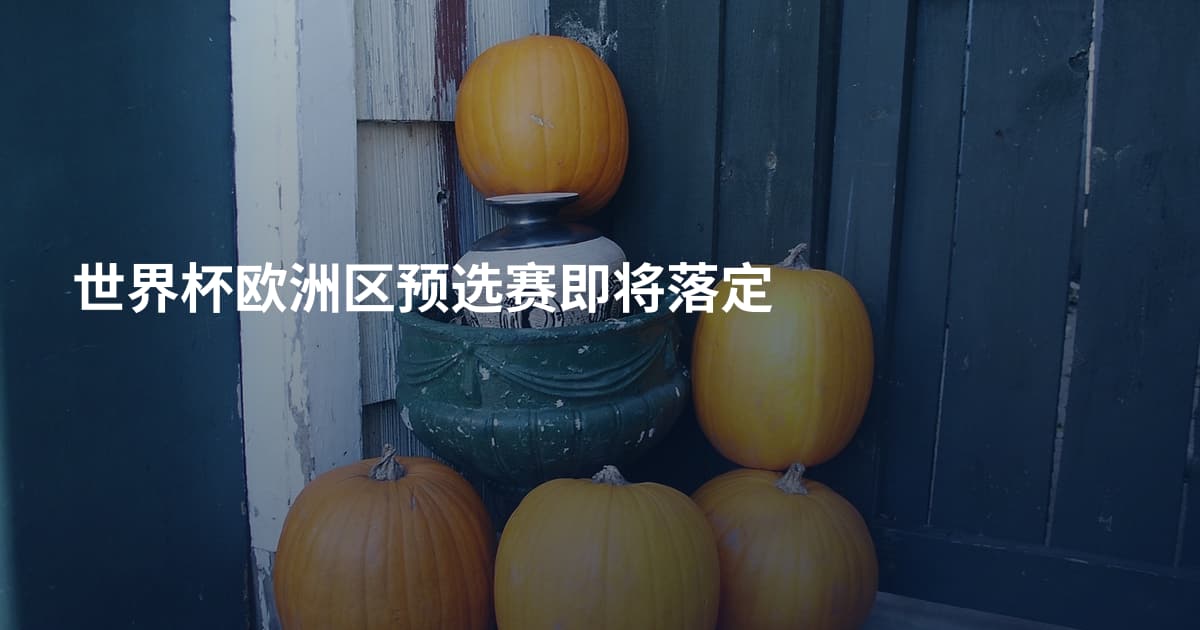 世界杯欧洲区预选赛即将落定