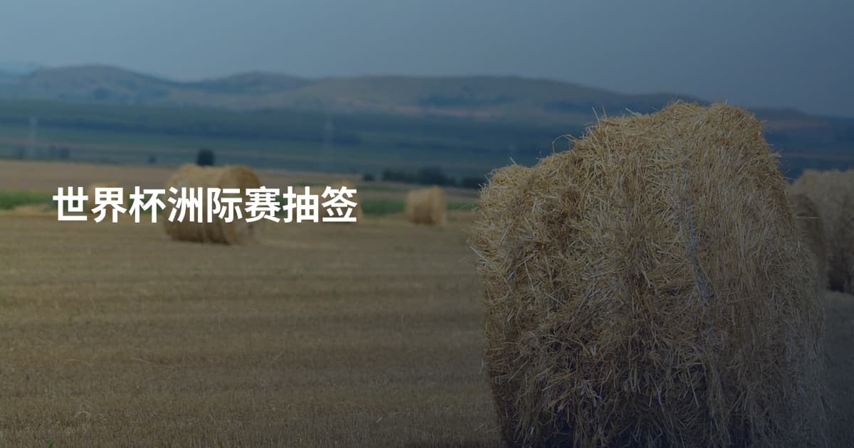 世界杯洲际赛抽签