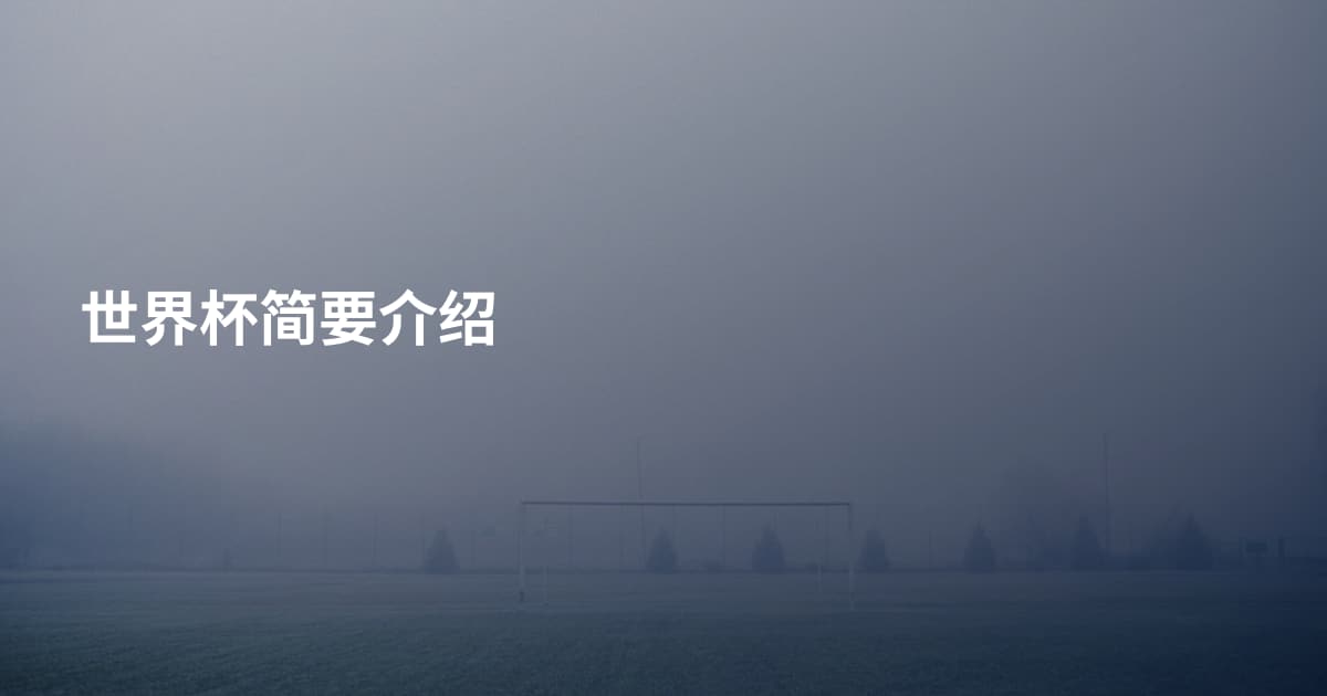 世界杯简要介绍