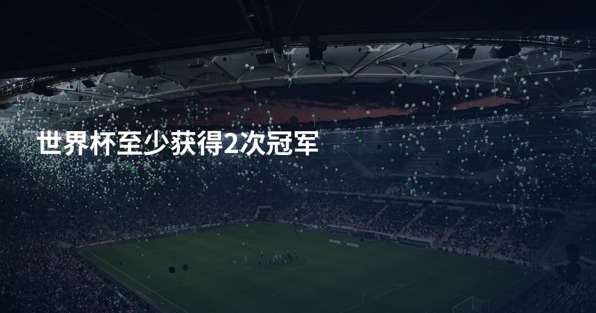 世界杯至少获得2次冠军
