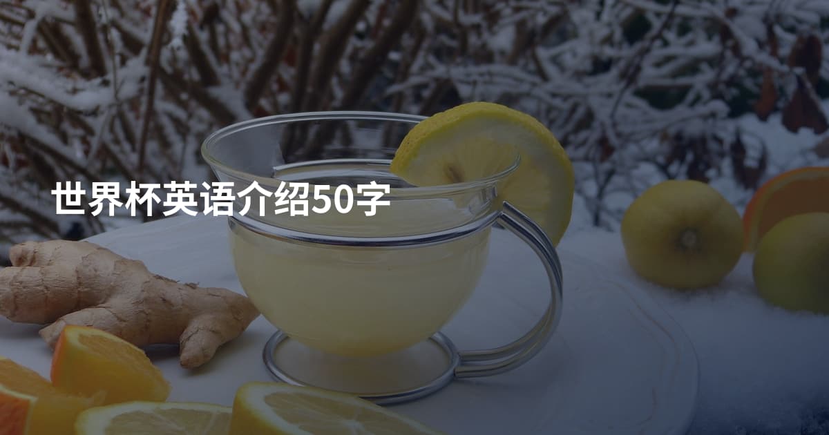 世界杯英语介绍50字