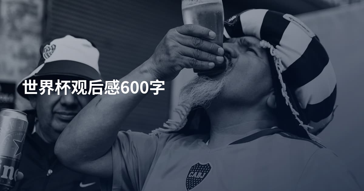 世界杯观后感600字
