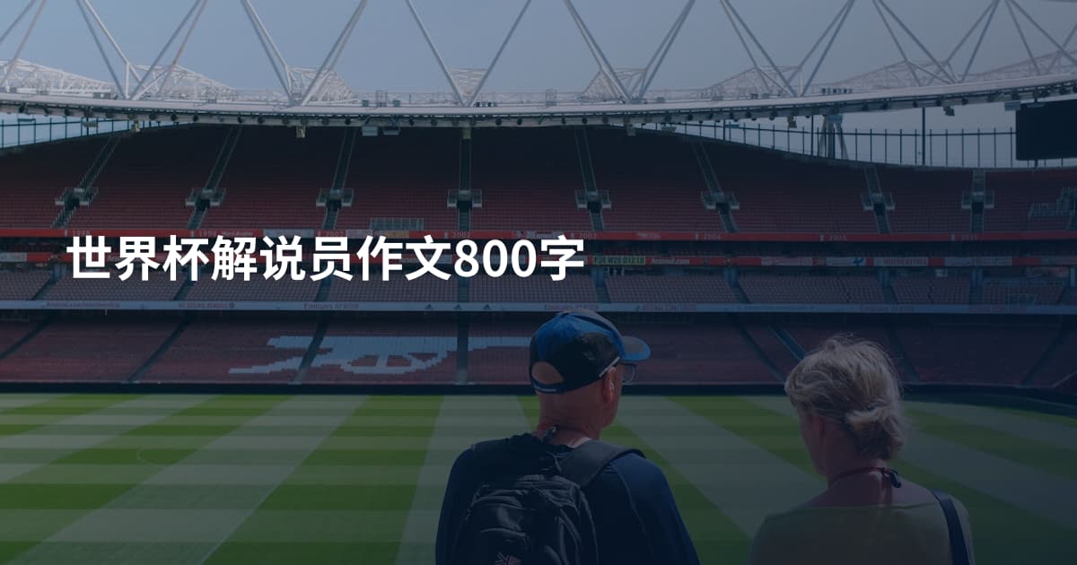 世界杯解说员作文800字
