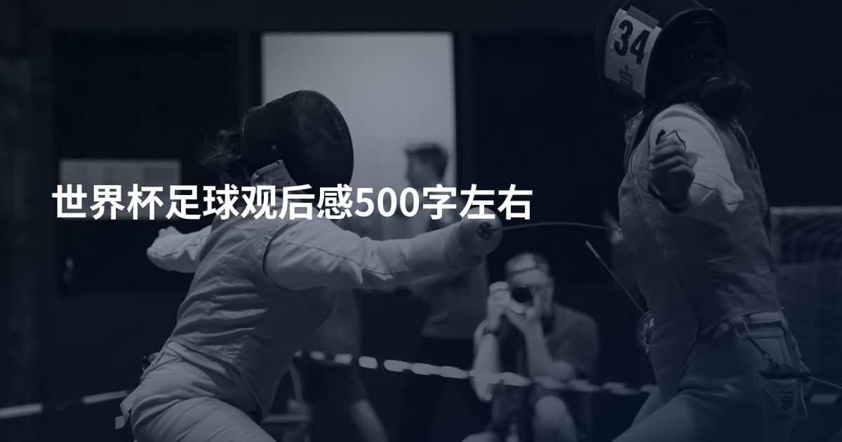 世界杯足球观后感500字左右